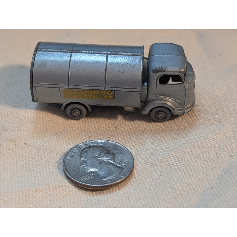Vintage Matchbox Lesney No 38 Karrier Refuse Collector Silver Diecast Truck